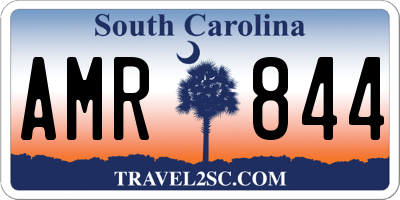 SC license plate AMR844