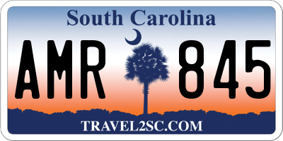 SC license plate AMR845