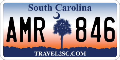 SC license plate AMR846