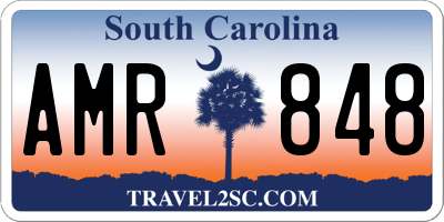 SC license plate AMR848