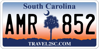 SC license plate AMR852