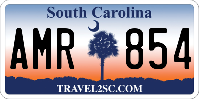SC license plate AMR854
