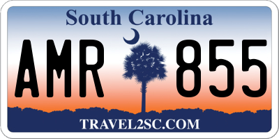 SC license plate AMR855