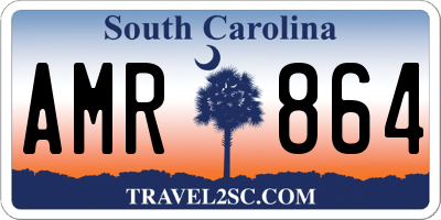 SC license plate AMR864