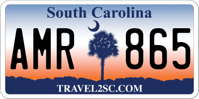 SC license plate AMR865