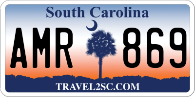 SC license plate AMR869