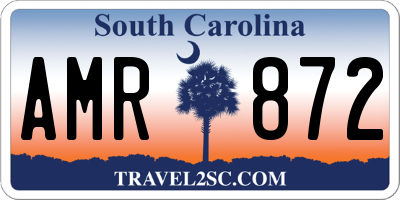 SC license plate AMR872