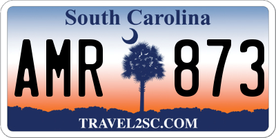 SC license plate AMR873