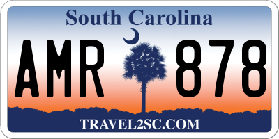 SC license plate AMR878