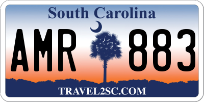 SC license plate AMR883