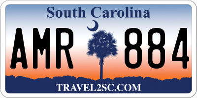SC license plate AMR884