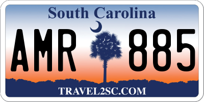 SC license plate AMR885