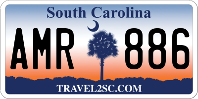 SC license plate AMR886