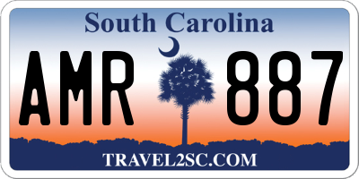 SC license plate AMR887