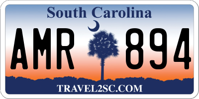 SC license plate AMR894
