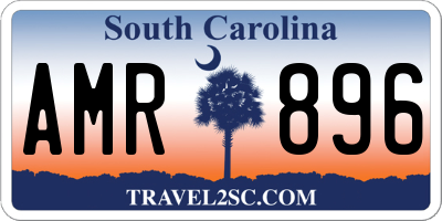 SC license plate AMR896