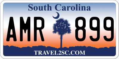 SC license plate AMR899