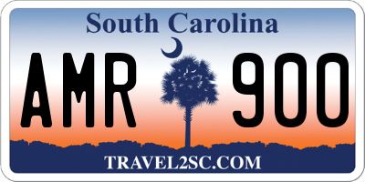 SC license plate AMR900