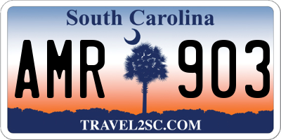 SC license plate AMR903
