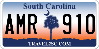 SC license plate AMR910