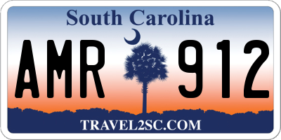 SC license plate AMR912