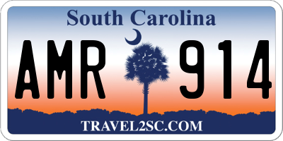 SC license plate AMR914