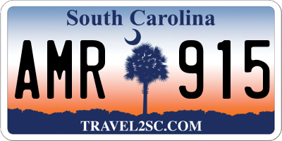 SC license plate AMR915