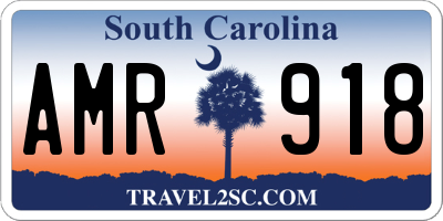 SC license plate AMR918