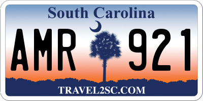 SC license plate AMR921