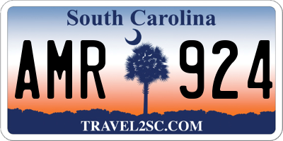 SC license plate AMR924