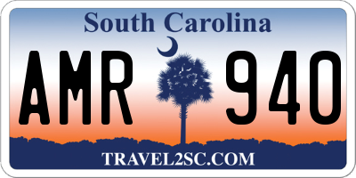 SC license plate AMR940
