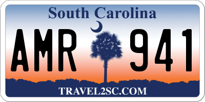 SC license plate AMR941