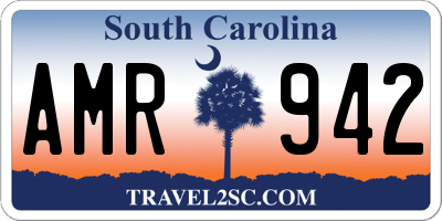 SC license plate AMR942