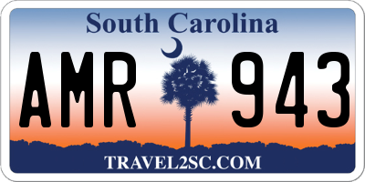 SC license plate AMR943