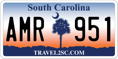 SC license plate AMR951