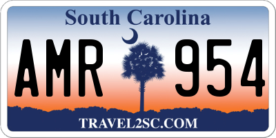 SC license plate AMR954