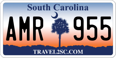 SC license plate AMR955