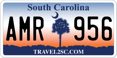 SC license plate AMR956