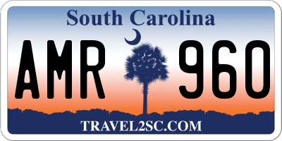 SC license plate AMR960