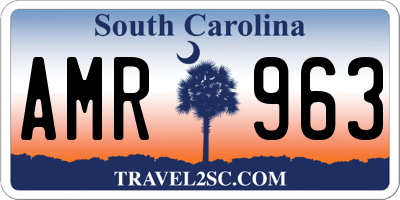 SC license plate AMR963