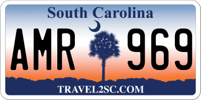 SC license plate AMR969