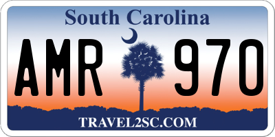 SC license plate AMR970