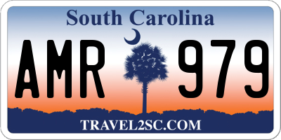 SC license plate AMR979