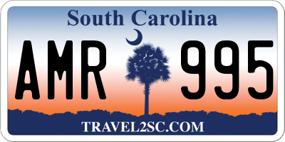 SC license plate AMR995