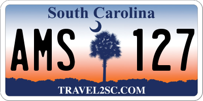 SC license plate AMS127