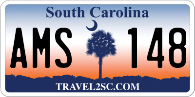 SC license plate AMS148