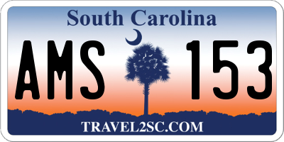 SC license plate AMS153