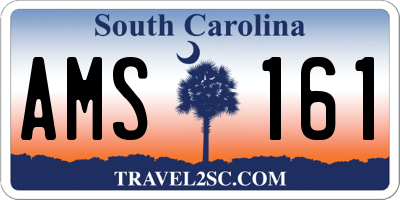 SC license plate AMS161