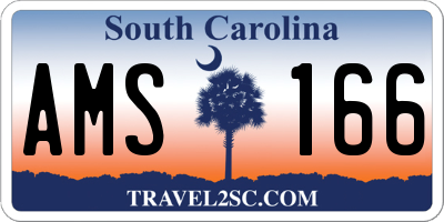 SC license plate AMS166