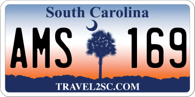 SC license plate AMS169